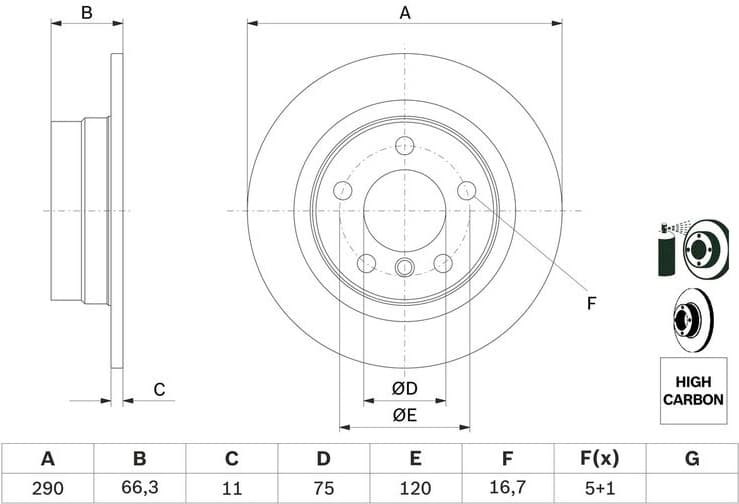 Brake Disc 0986479043 - image 7