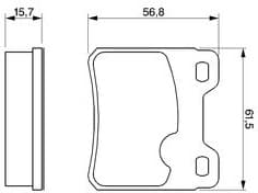 Brake Pad Set, disc brake 0986460955 - image 6