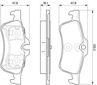 Brake Pad Set, disc brake 0986494063 - image 11