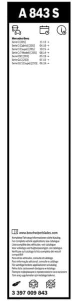 Wiper blade set BOSCH 2psc 3397009843 - image 3