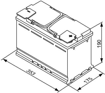 Starter Battery S5A AGM 0092S5A130 - image 6