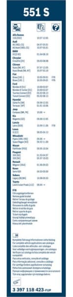 Wiper blade set BOSCH 2psc 3397118423 - image 7