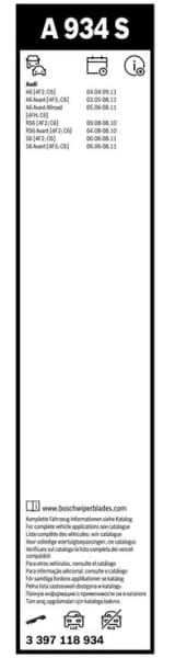 Wiper blade set BOSCH 2psc 3397118934 - image 5