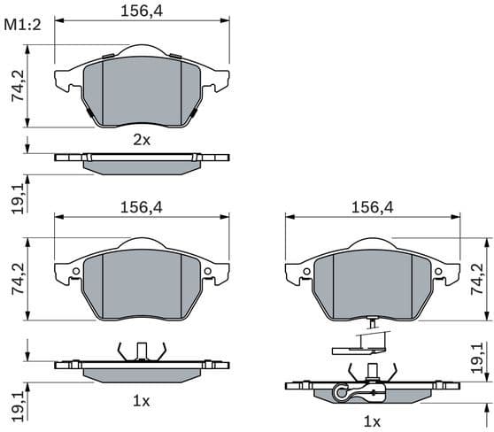 Brake Pad Set, disc brake 0986494018 - image 12