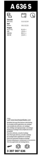 Wiper blade set BOSCH 2psc 3397007636 - image 5