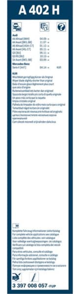 Wiper blade BOSCH, 1psc 3397008057 - image 8