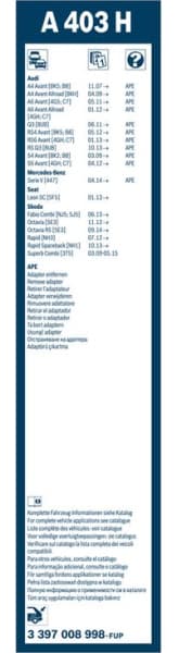 Wiper blade BOSCH, 1psc 3397008998 - image 12