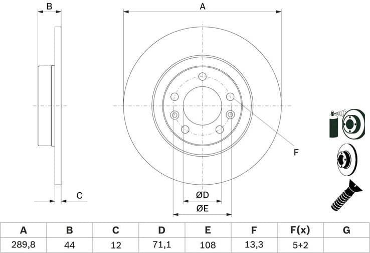 Brake Disc 0986479130 - image 7
