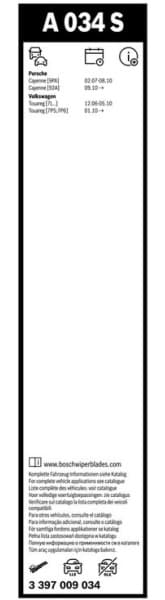 Wiper blade set BOSCH 2psc 3397009034 - image 5
