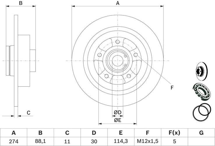 Brake Disc 0986479009 - image 6