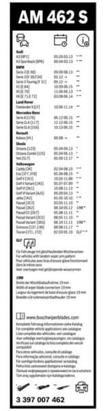 Wiper blade set BOSCH 2psc 3397007462 - image 3