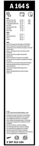 Wiper blade set BOSCH 2psc 3397014164 - image 5