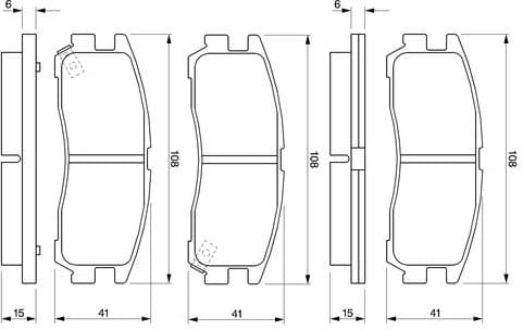 Brake Pad Set, disc brake 0986424467 - image 8