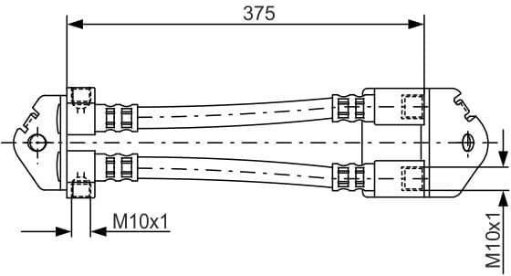 Brake Hose 1 987 481 072 - image 2