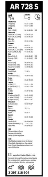 Wiper blade set BOSCH 2psc 3397118904 - image 5