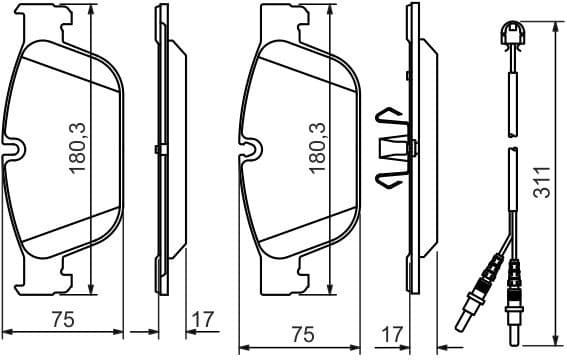Brake Pad Set, disc brake 0986494526 - image 12