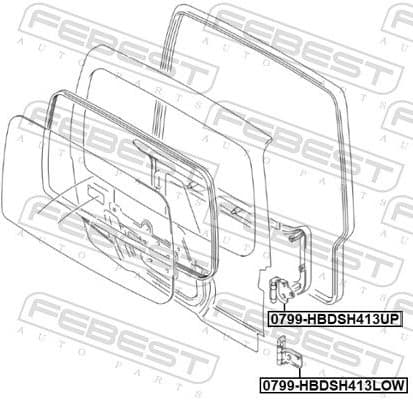 Door Hinge 0799-HBDSH413UP - image 2