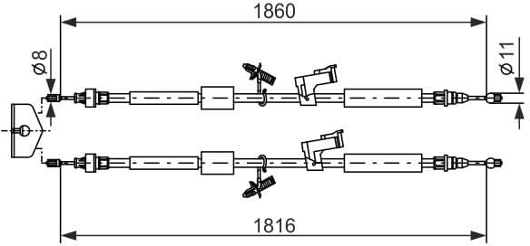 Cable Pull, parking brake 1987482189 - image 2