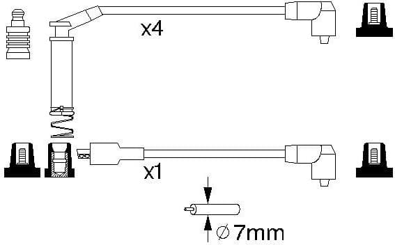 Ignition Cable Kit 0986357127 - image 10