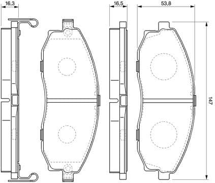 Brake Pad Set, disc brake 0986424670 - image 6