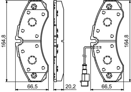 Brake Pad Set, disc brake 0986494239 - image 13