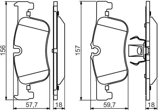 Brake Pad Set, disc brake 0986494561 - image 12