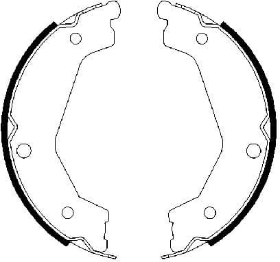 Brake Shoe Set, parking brake 0986487708 - image 6