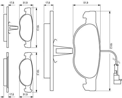 Brake Pad Set, disc brake 0986424246 - image 12