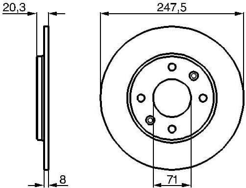 Brake Disc 0986478371 - image 3