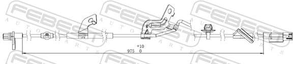 Sensor, wheel speed 04606-006 - image 2