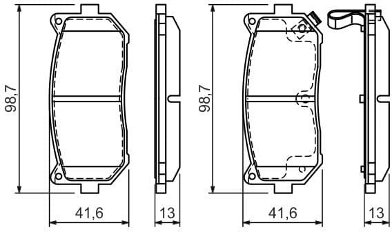 Brake Pad Set, disc brake 0986424693 - image 8