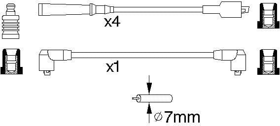 Ignition Cable Kit 0986356773 - image 11