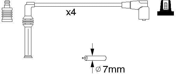 Ignition Cable Kit 0986356778 - image 10