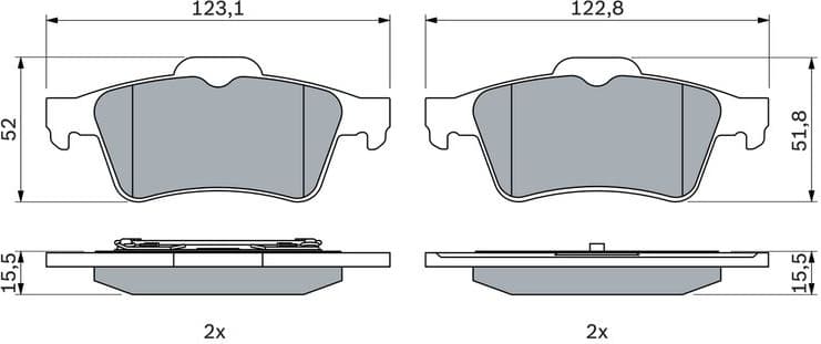Brake Pad Set, disc brake 0986494032 - image 12