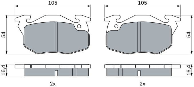 Brake Pad Set, disc brake 0986460983 - image 14