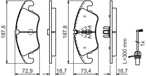 Brake Pad Set, disc brake 0986494456 - image 10