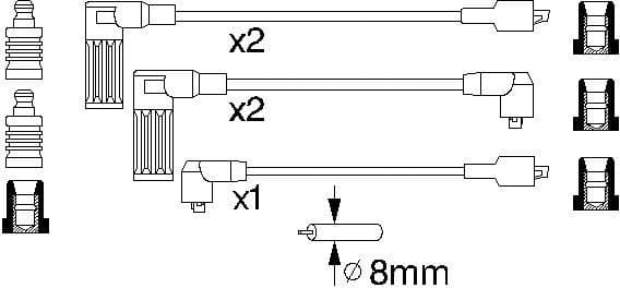 Ignition Cable Kit 0986356846 - image 10