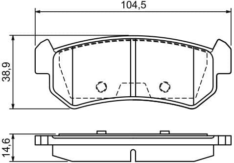 Brake Pad Set, disc brake 0986494133 - image 8