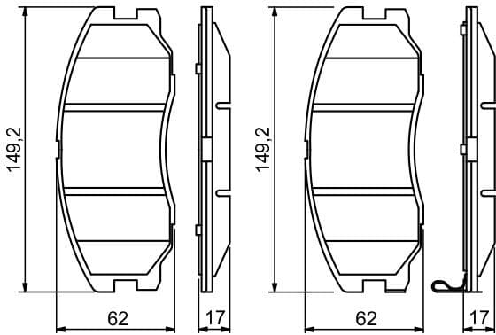 Brake Pad Set, disc brake 0986494250 - image 12