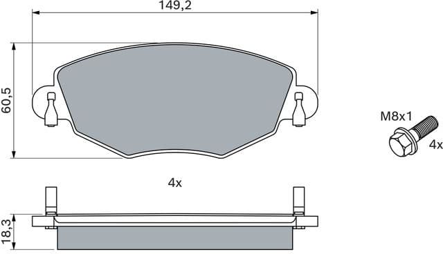 Brake Pad Set, disc brake 0986494026 - image 12