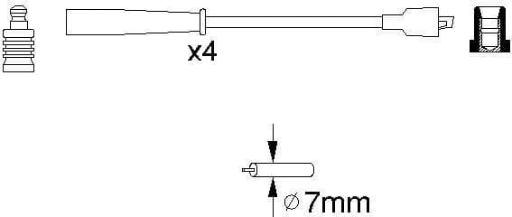 Ignition Cable Kit 0986356716 - image 10