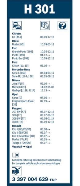 Wiper blade BOSCH, 1psc 3397004629 - image 2