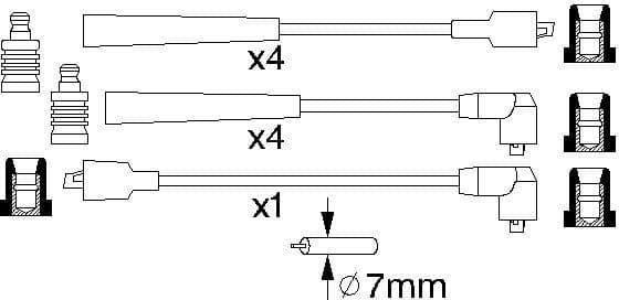 Ignition Cable Kit 0986356831 - image 10