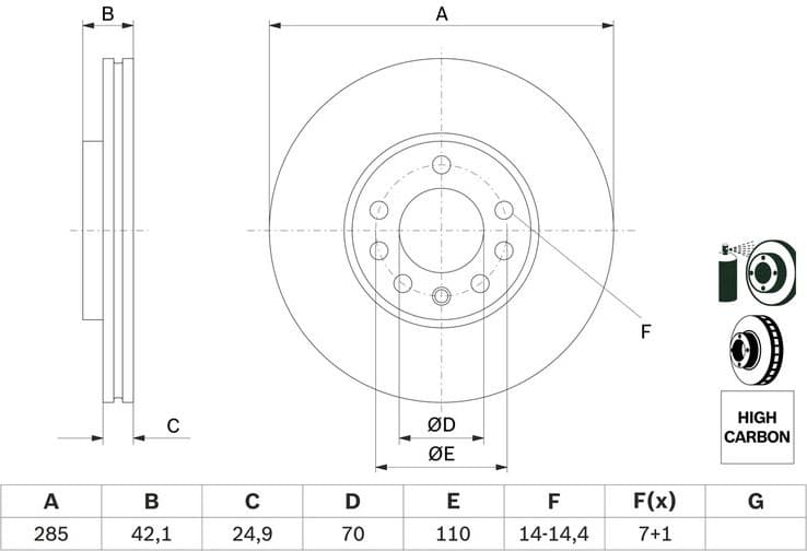Brake Disc 0986479107 - image 10