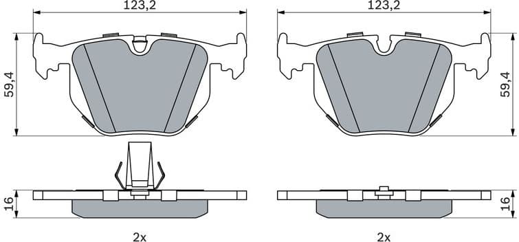 Brake Pad Set, disc brake 0986494006 - image 12