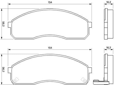 Brake Pad Set, disc brake 0986424714 - image 12