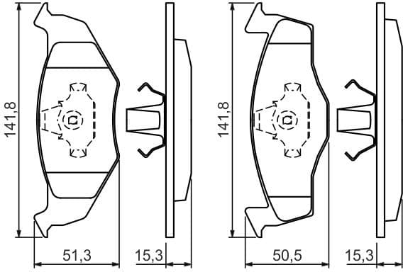 Brake Pad Set, disc brake 0986424449 - image 12