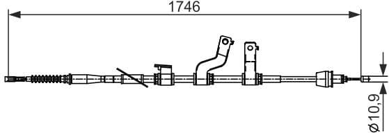 Cable Pull, parking brake 1 987 482 572 - image 2