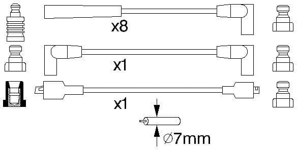 Ignition Cable Kit 0986357118 - image 10
