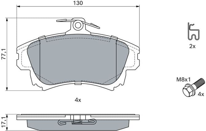 Brake Pad Set, disc brake 0986424541 - image 14